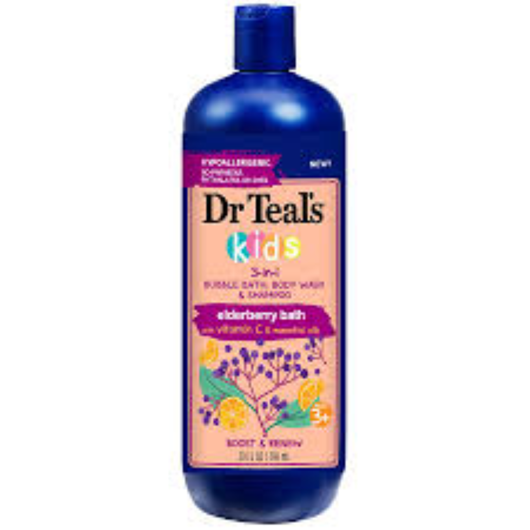 DR TEALS KIDS 3IN1 ELDERBERRY BATH 591ML
